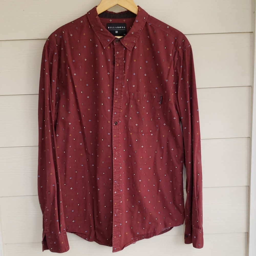 Billabong Cotton Long Sleeve Button Down